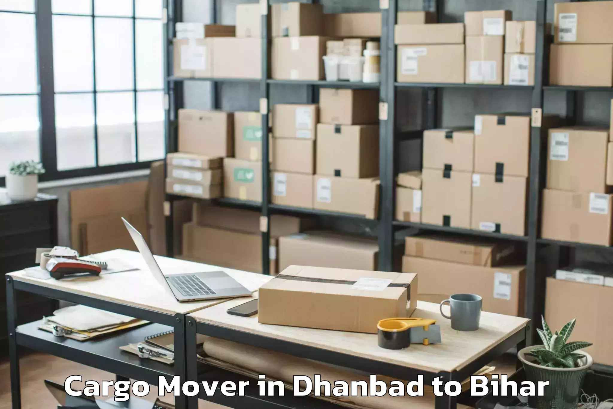 Easy Dhanbad to Harnaut Cargo Mover Booking